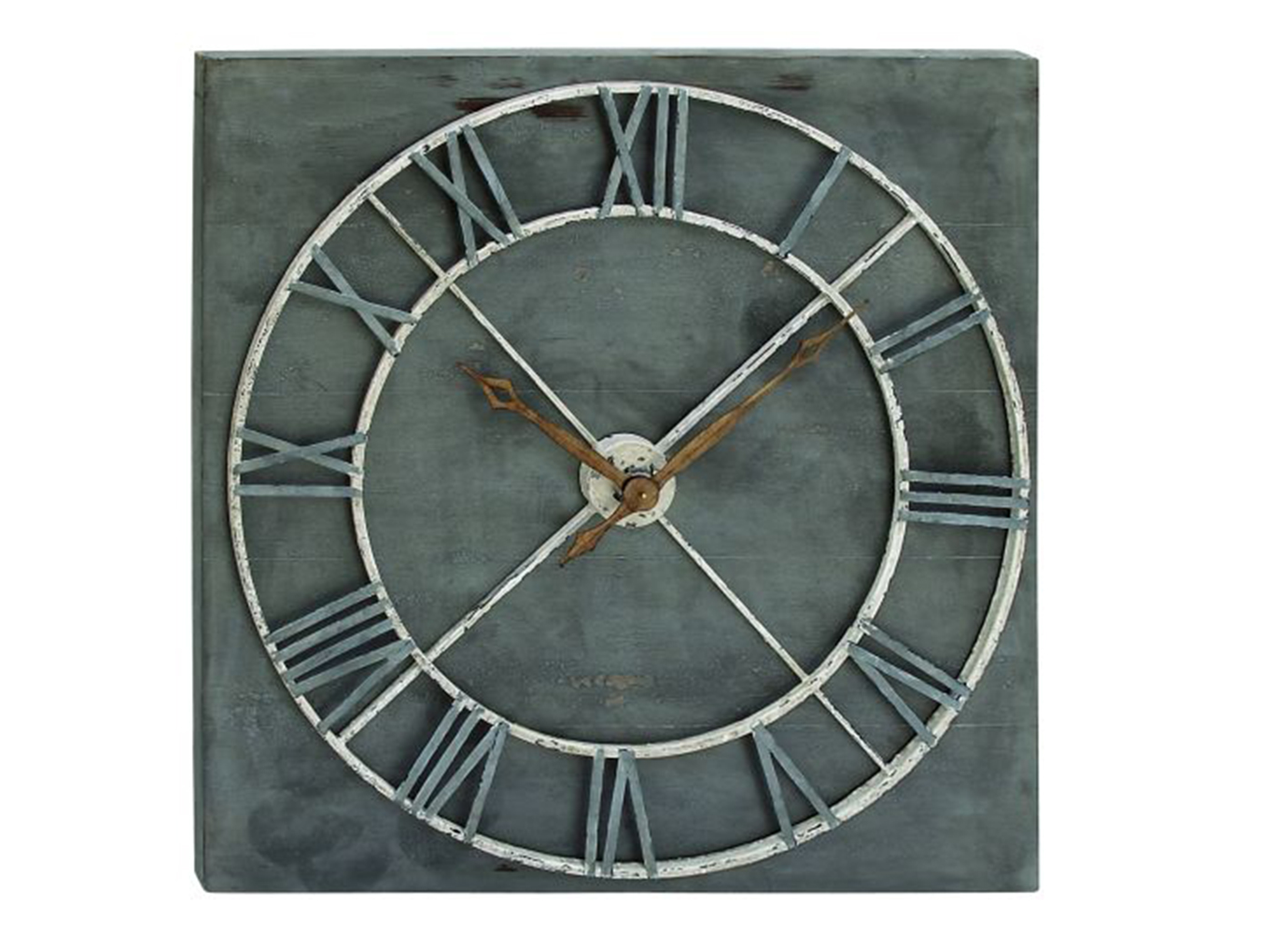 36"x36" Wood and Metal Wall Clock Steinhafels