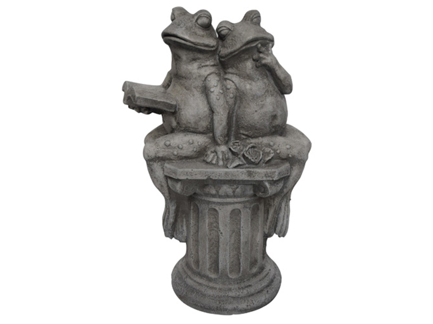 Frogs Pedestal Statue 14x39 H Steinhafels