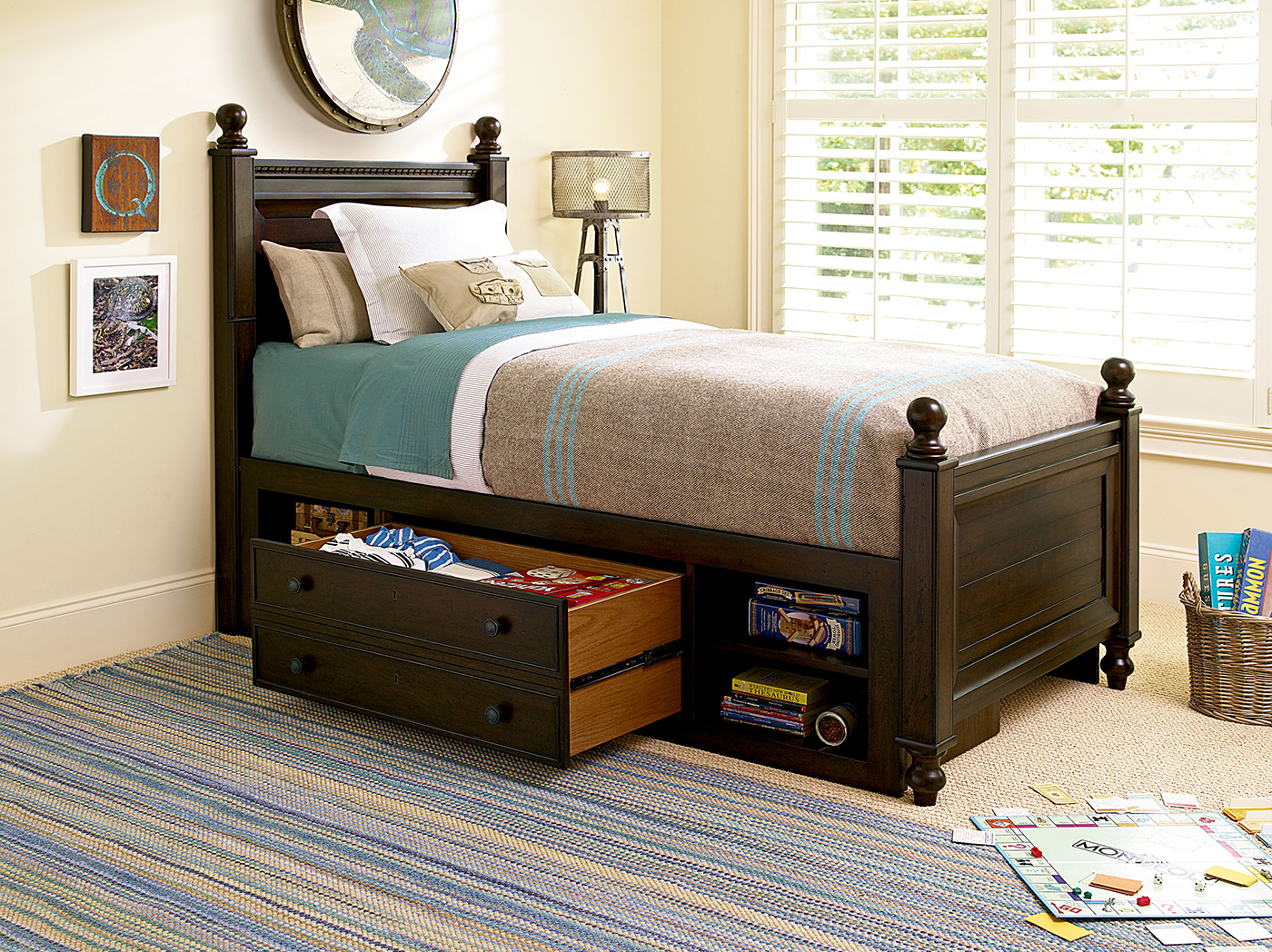 Guys Twin Storage Reading Bed Steinhafels