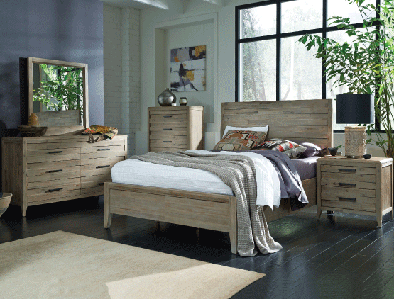 Solid Wood Queen Bed - $699