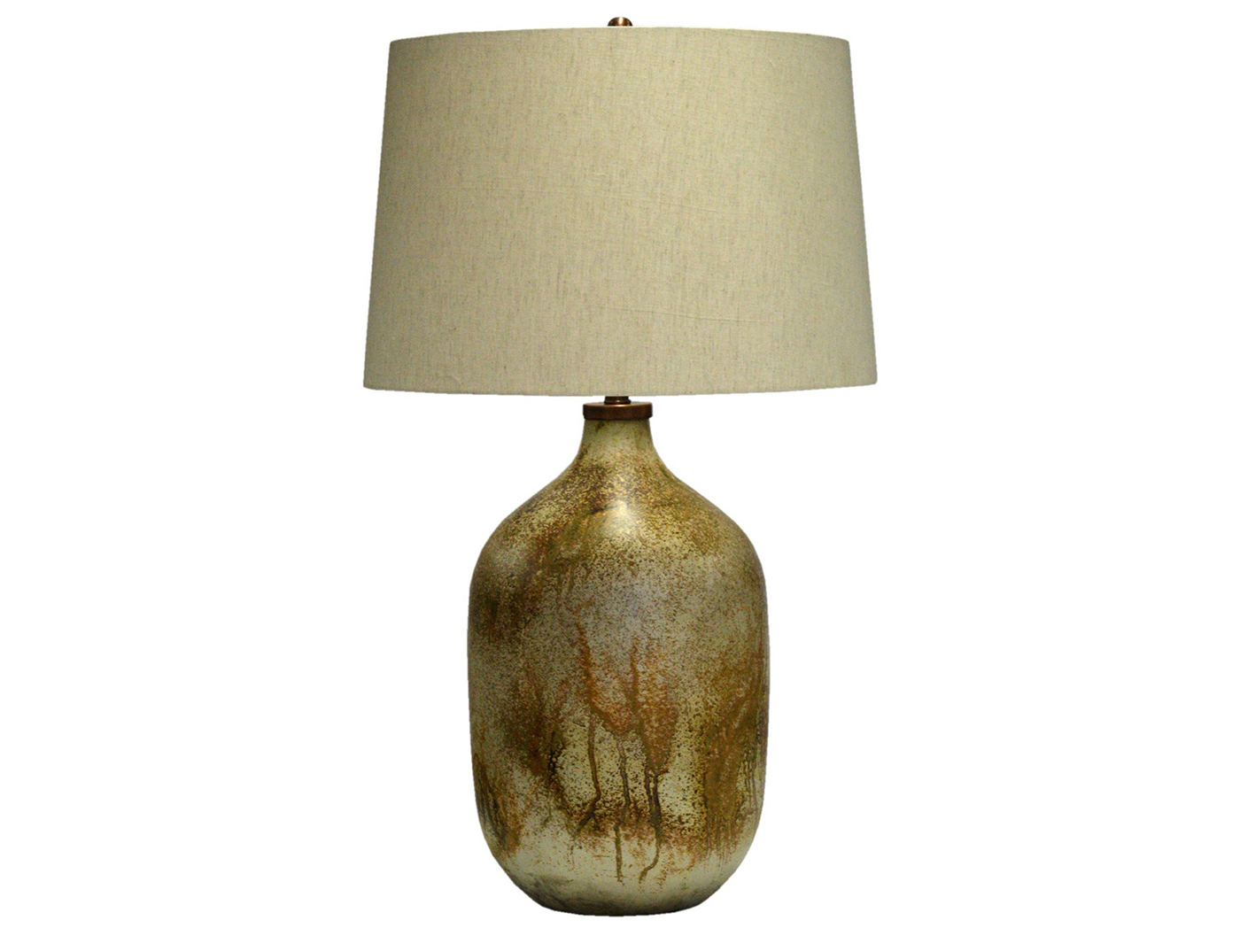 Bronze Glass Table Lamp 31"H Steinhafels