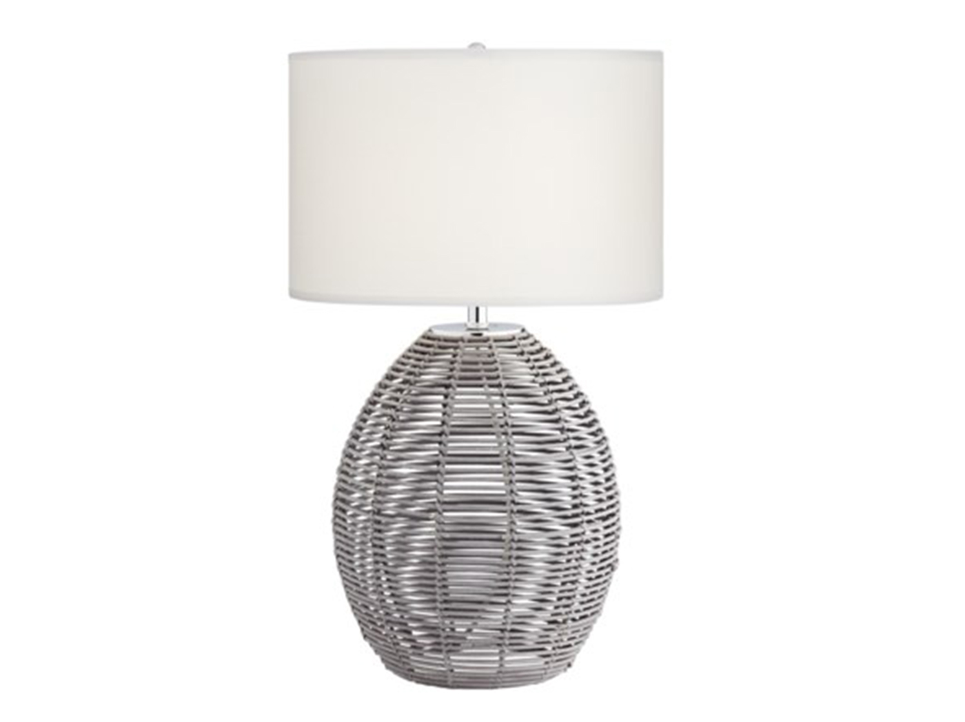 Grey Rattan Table Lamp 29"H Steinhafels