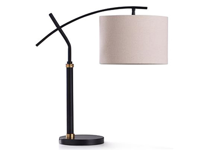Black Gold Drum Shade Desk Lamp 24 H Steinhafels Black Gold Drum Shade Desk Lamp 24 H, Drum Shade Table Lamp