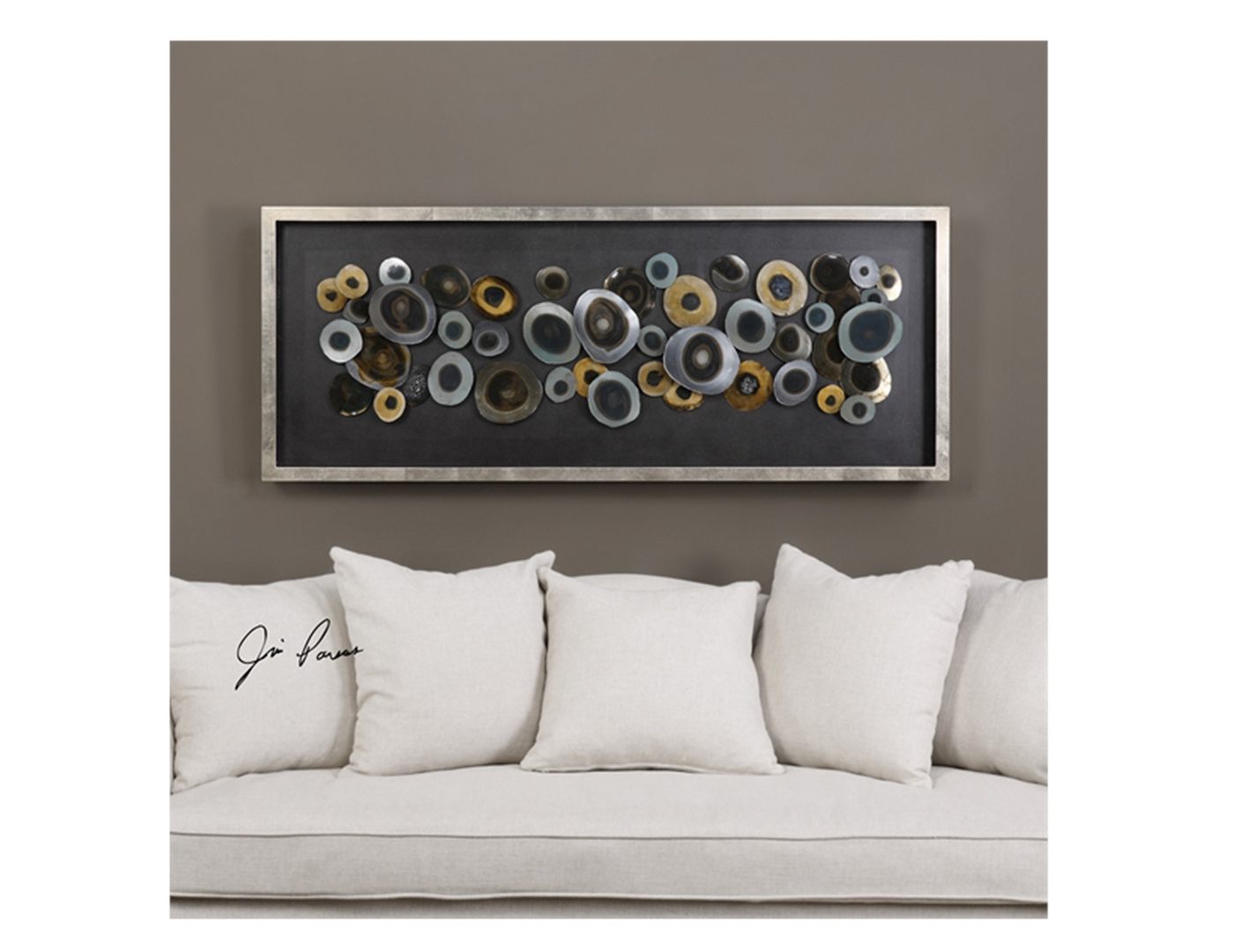 Iron Disc Wall Art 62"W x 24"H Steinhafels