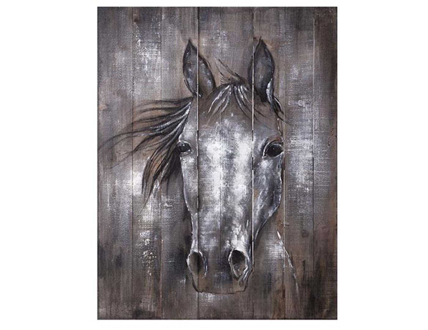 Rustic Horse On Wood Wall Art 30 W X 40 H Steinhafels