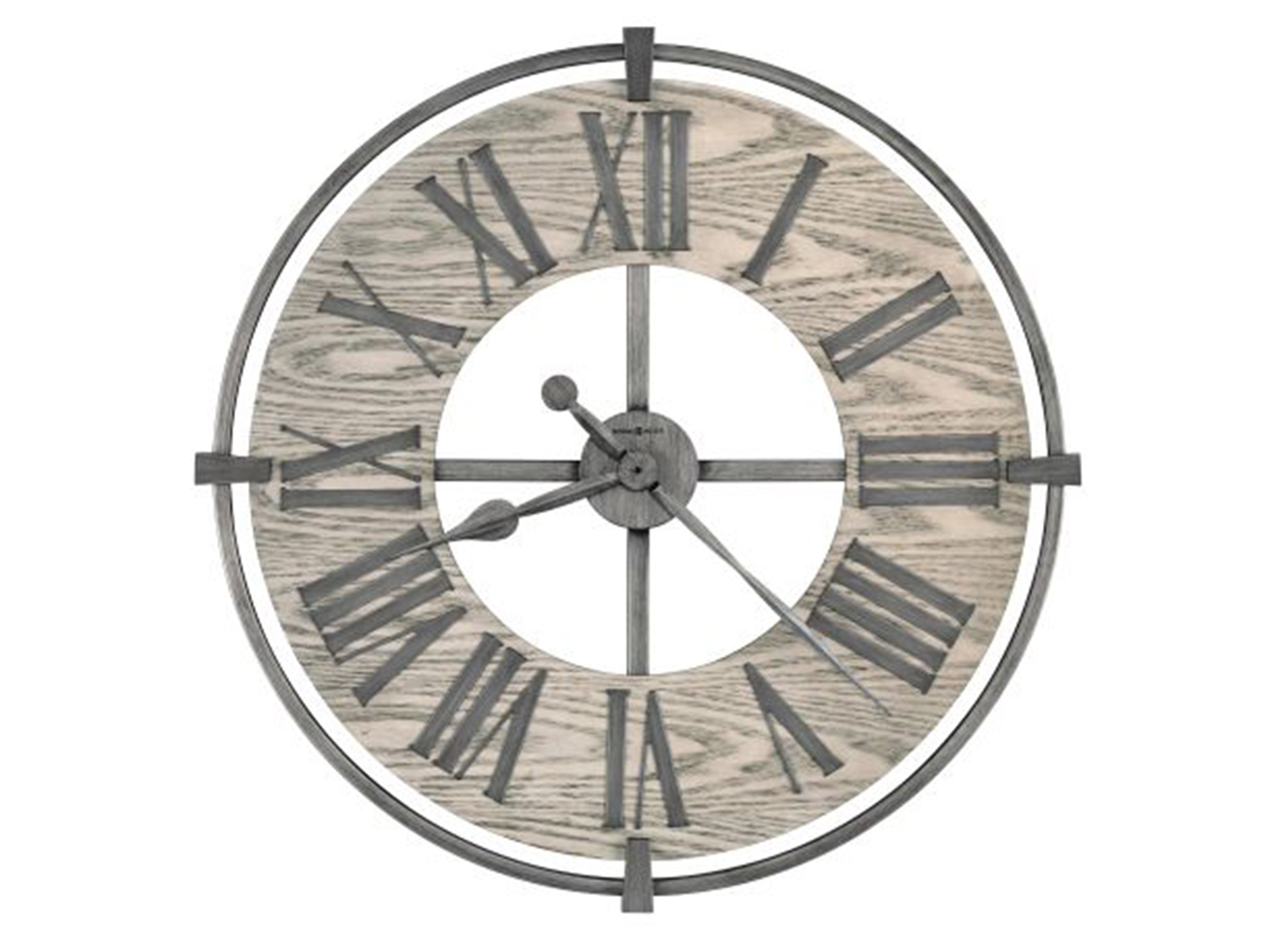 Howard Miller Grey Wood Metal Wall Clock 32 - Howard Miller Large Wall Clock Howard Miller Grey Wood Metal Wall Clock 32 - Howard Miller Large Wall Clock