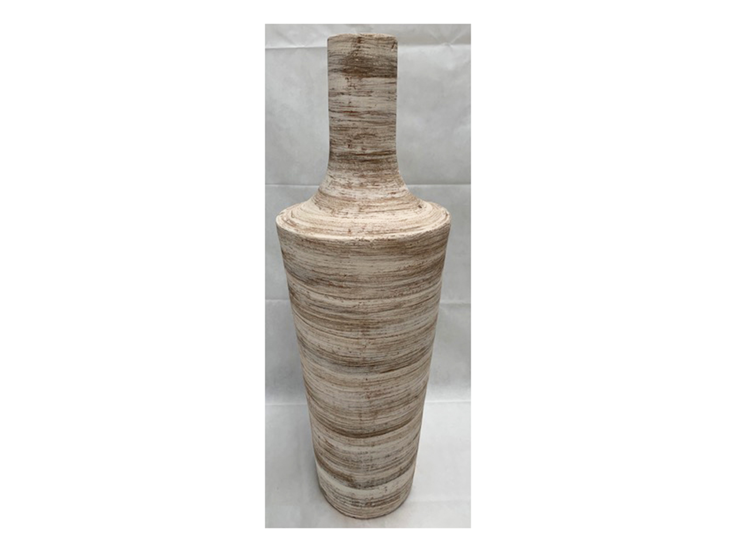 Brown Tones Large Floor Vase 13"W x 42"H Steinhafels