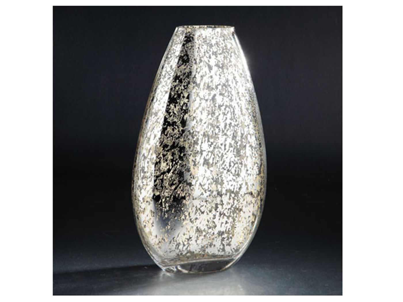 Small Mercury Glass Vase 9.5"W x 12"H Steinhafels