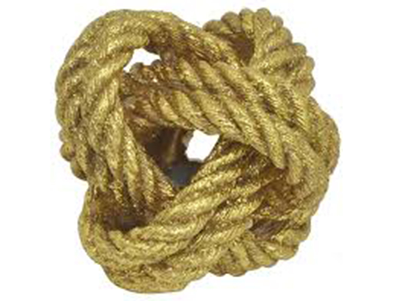 Gold Rope Knot Decor 6"W x 5"H Steinhafels