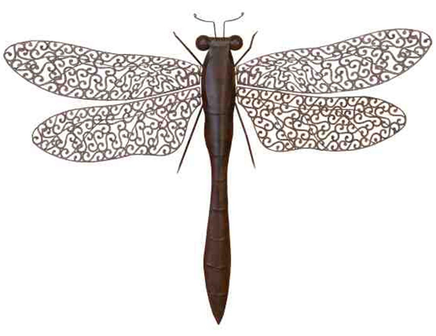 Metal Dragonfly Wall Decor 27"W x 37"H Steinhafels