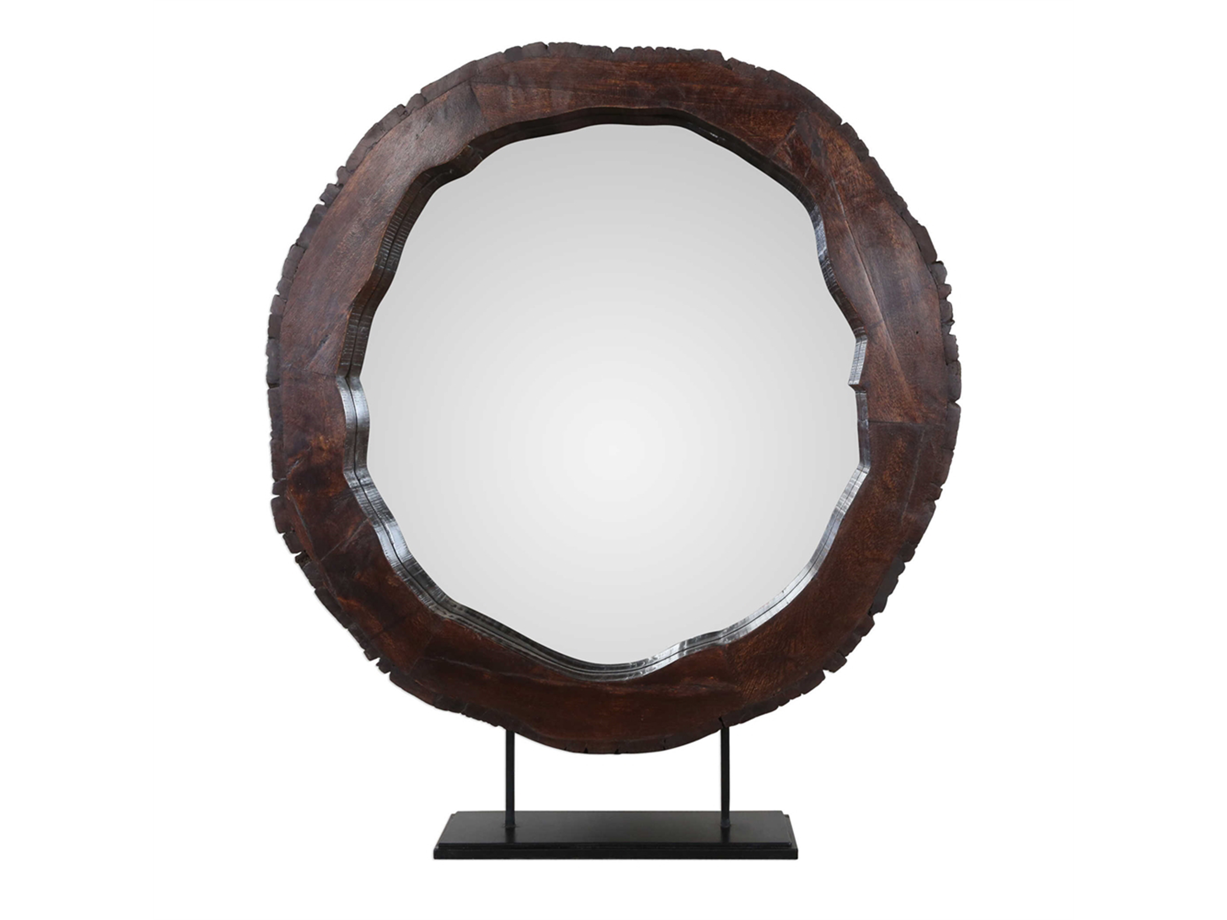 Reclaimed Wood Tabletop Mirror 36"W x 41"H Steinhafels