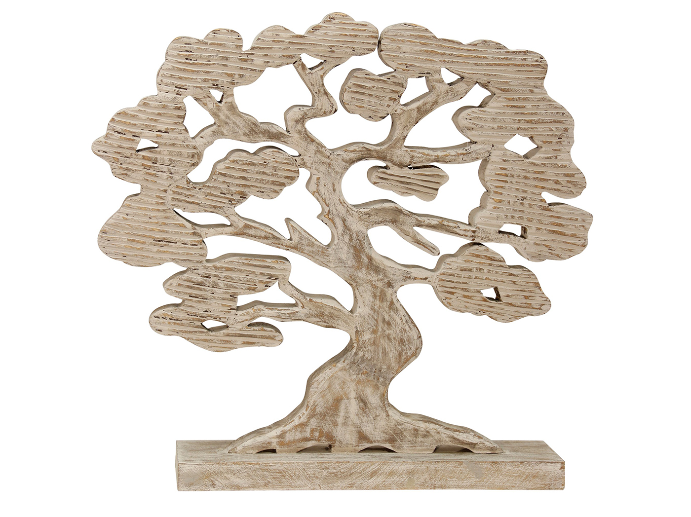 Wood Carved Tree 16"W x 22"H Steinhafels