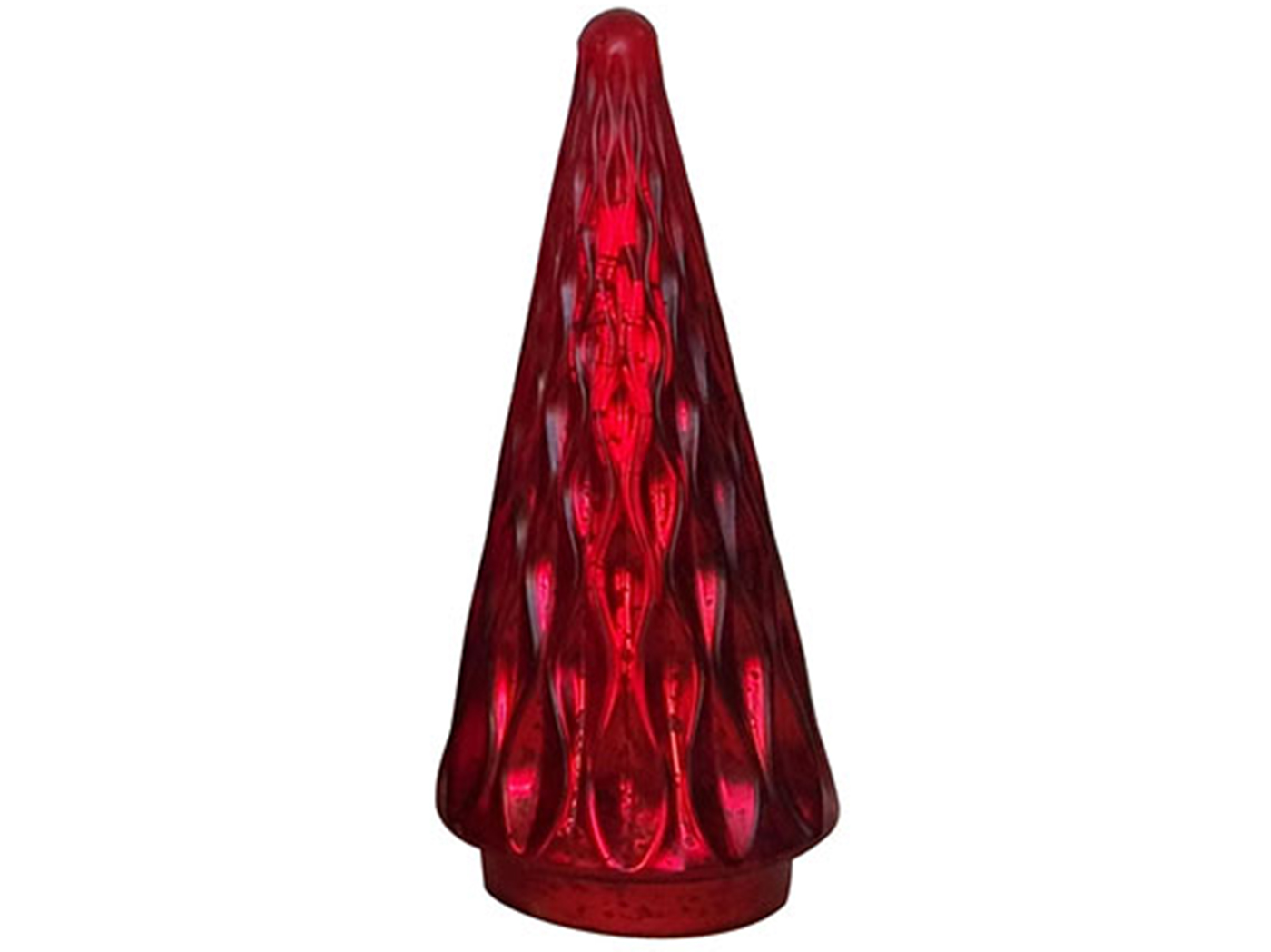 Red Mercury Glass Christmas Tree 6.5"W x 14.5"H Steinhafels