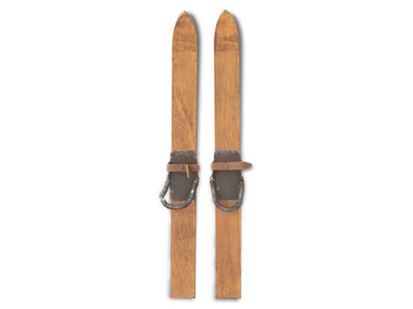 Set of 2 Decorative Wooden Skis 1.75"W x 24"H Steinhafels