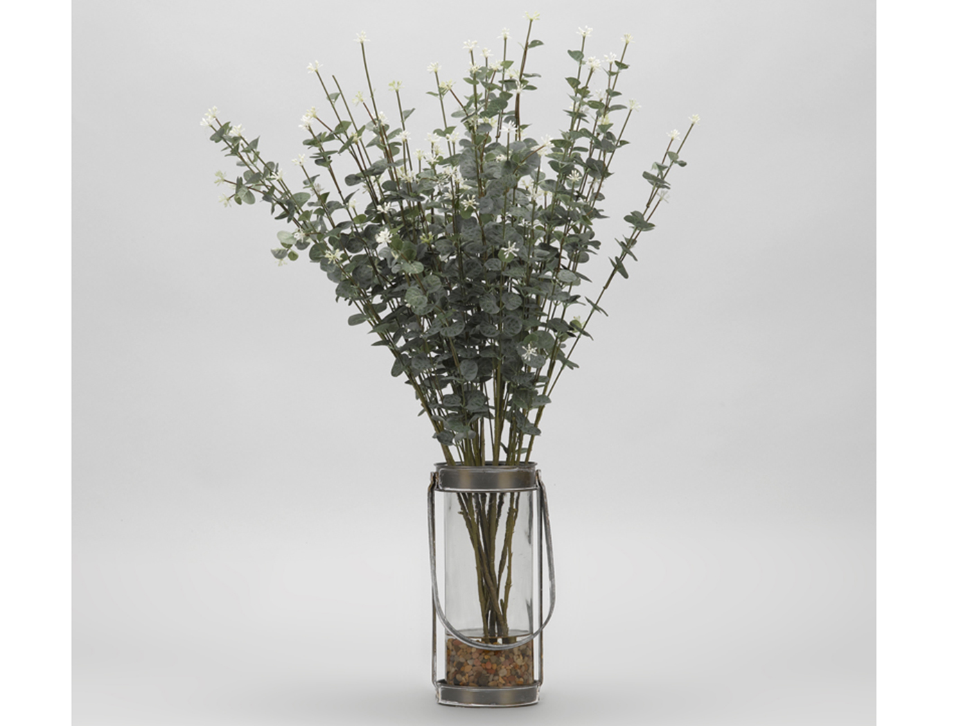 Eucalyptus Branches in Glass Vase 20"W x 29"H Steinhafels