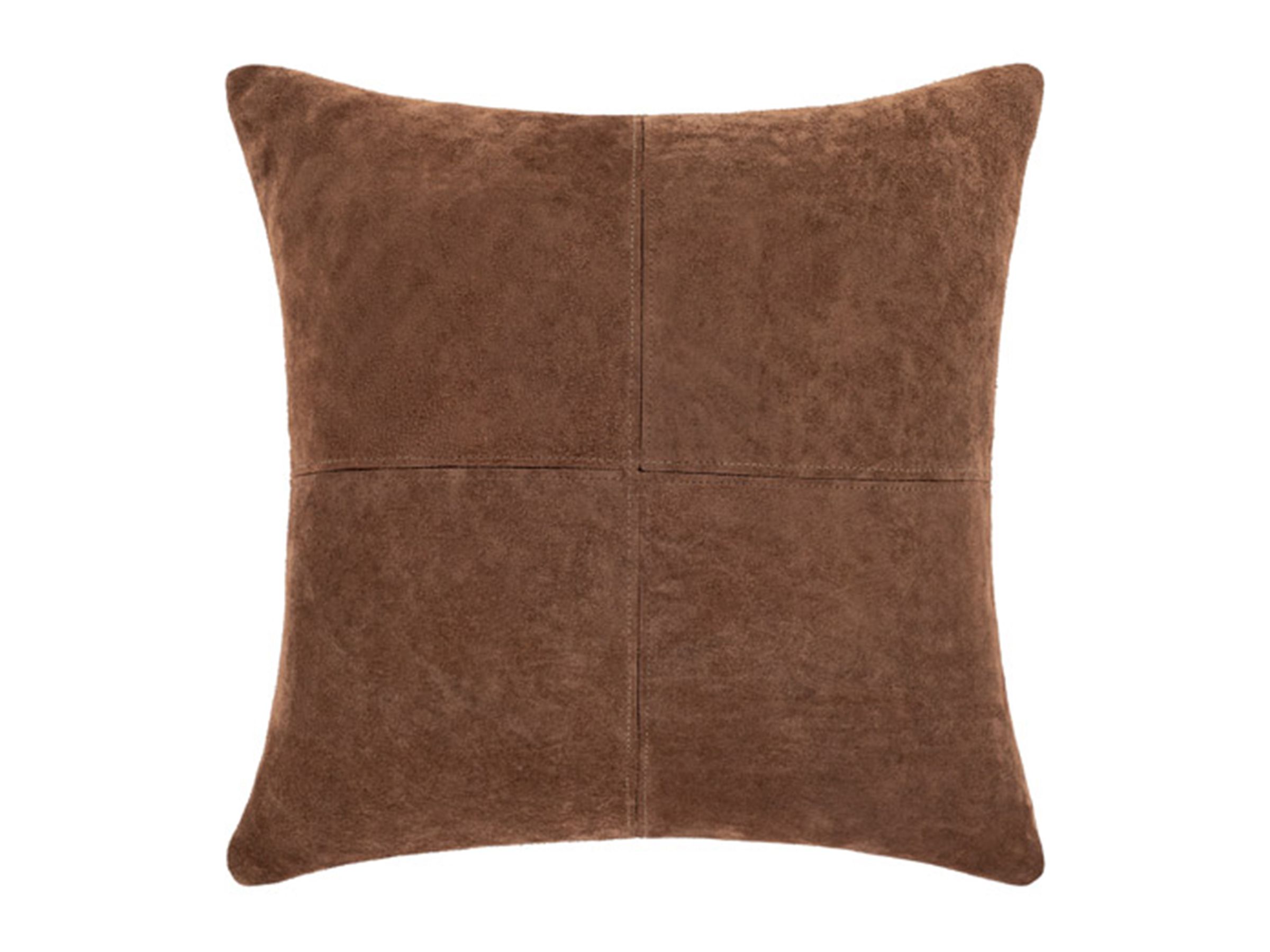 Brown Suede Pillow 20"W x 20"H Steinhafels