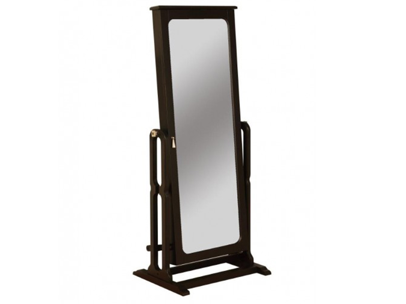Antique Black Cheval Mirror