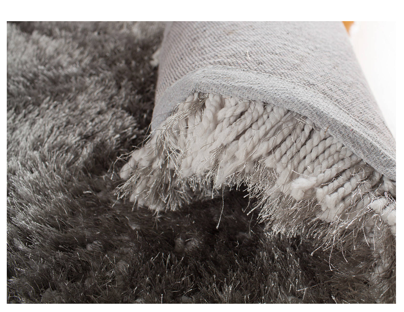 Grey Ultimate Shag Area Rug 7'6"W x 9'6"L Steinhafels