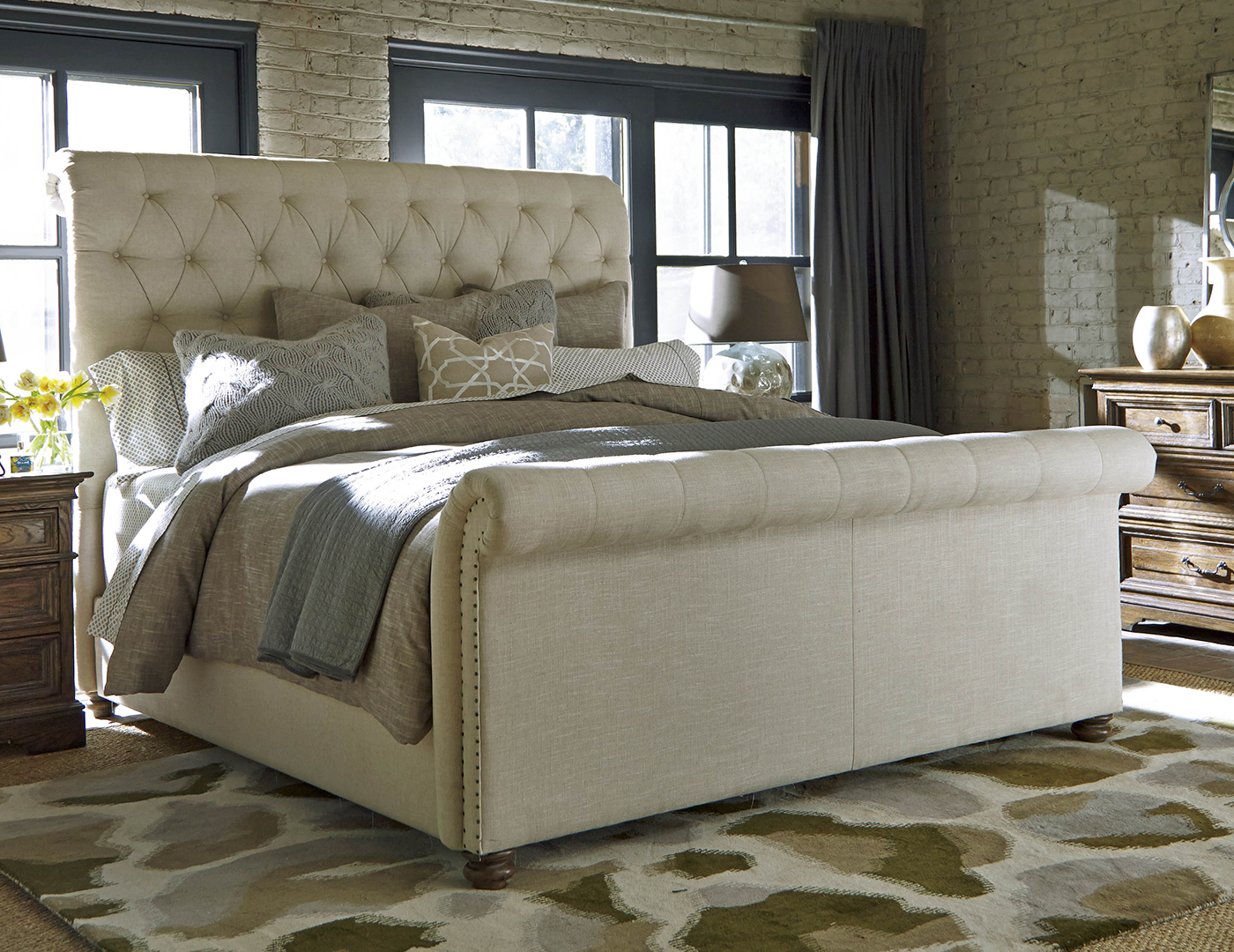 Roxbury King Upholstered Bed Steinhafels Roxbury King Upholstered Bed