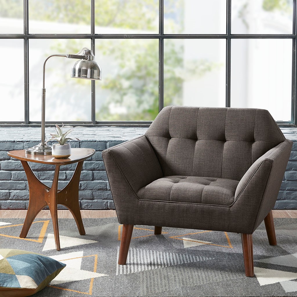 Newport Lounge Chair in Charcoal | Steinhafels
