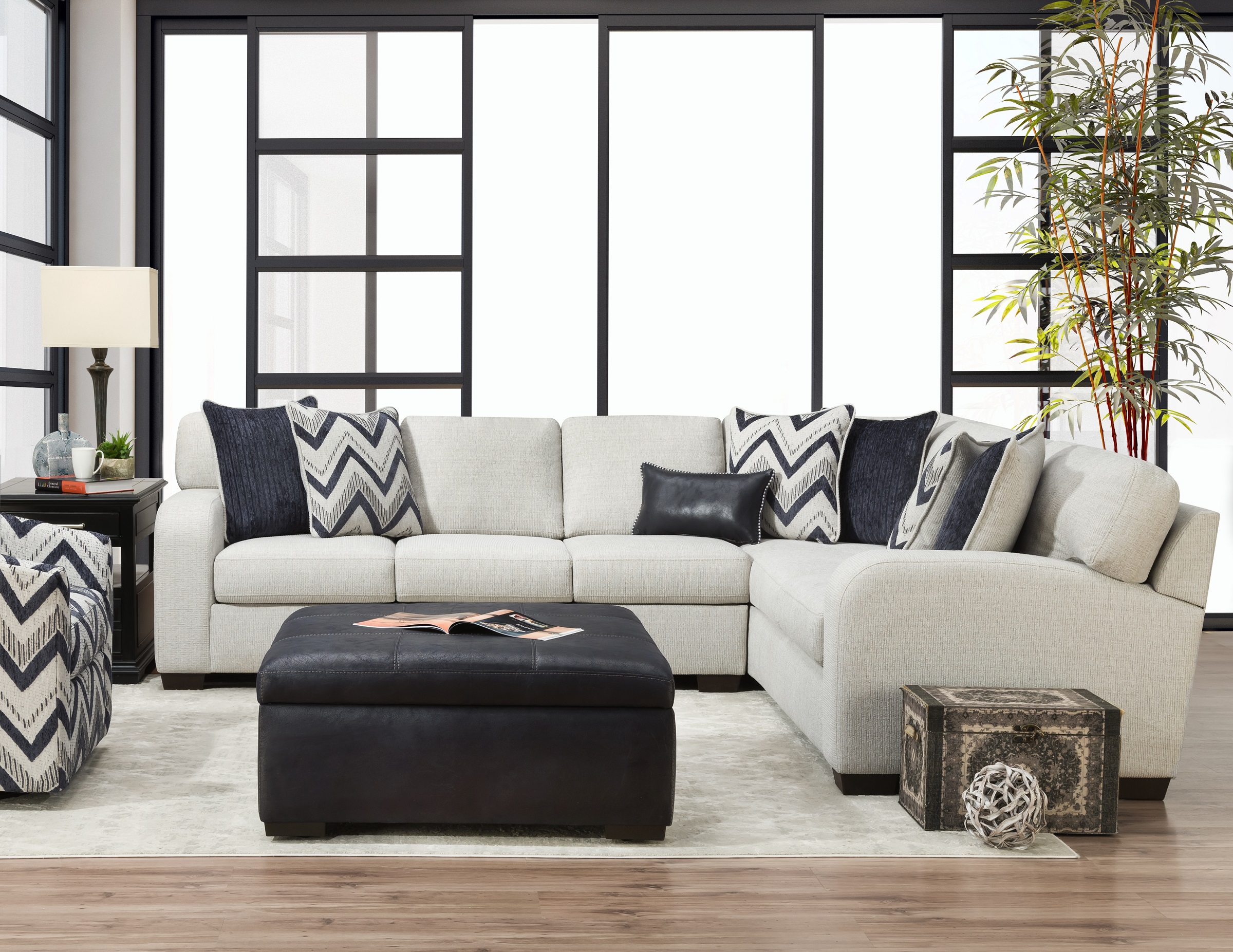 Chevron 2 Pc. Sectional | Steinhafels