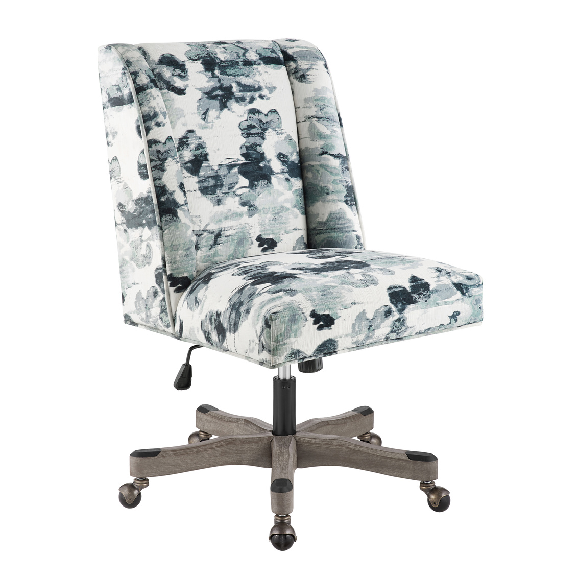 Draper Grey Embroidered Office Chair Steinhafels