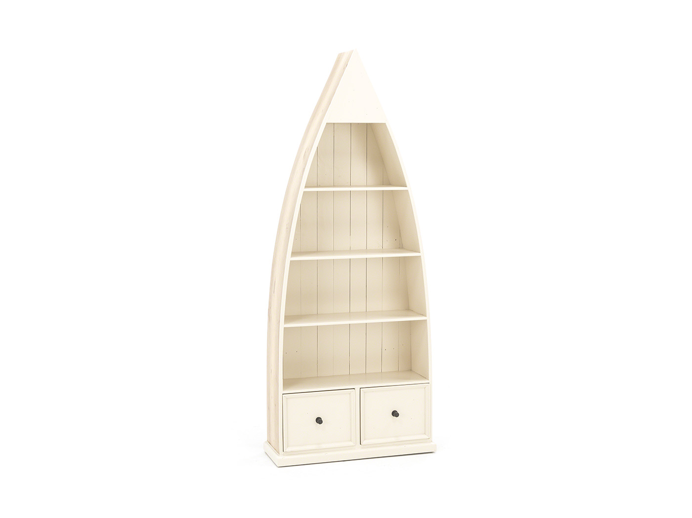 Tuscan Collection Gray & White Boat Bookcase Steinhafels