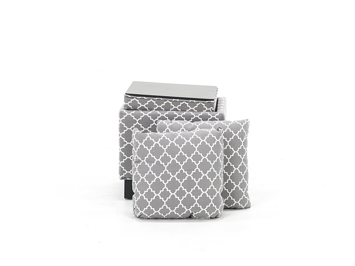 Storage Ottoman With Two Pillows Steinhafels