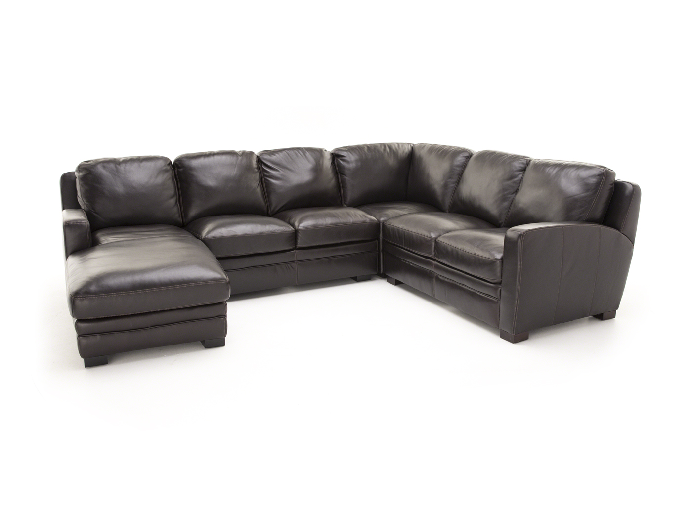 Carson 4Pc. Leather Sectional Steinhafels