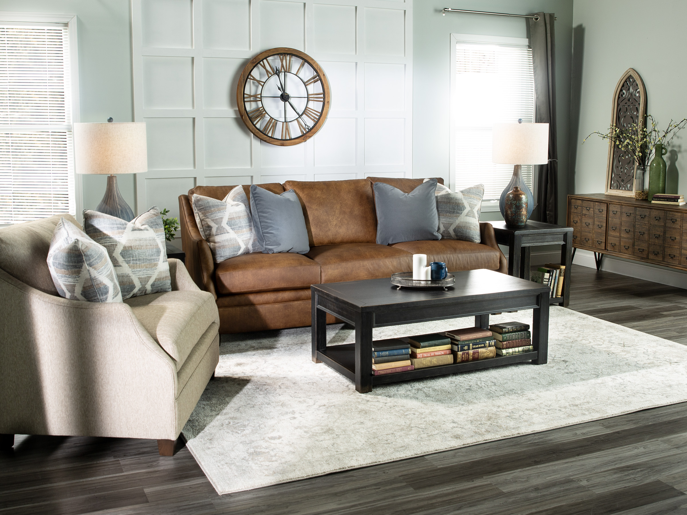 Brandy Leather Sofa Steinhafels