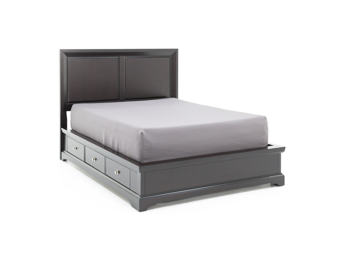 Direct Designs French Quarter Queen Bed With 1 Side Storage - Living Quarters Loft Bedding Gray Direct Designs French Quarter Queen Bed With 1 Side Storage - Living Quarters Loft Bedding Gray