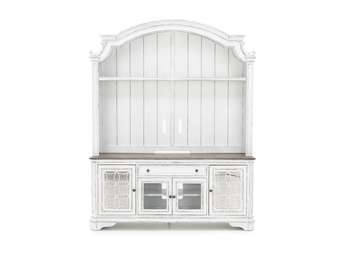 Magnolia Manor 74" Entertainment Stand & Hutch Steinhafels