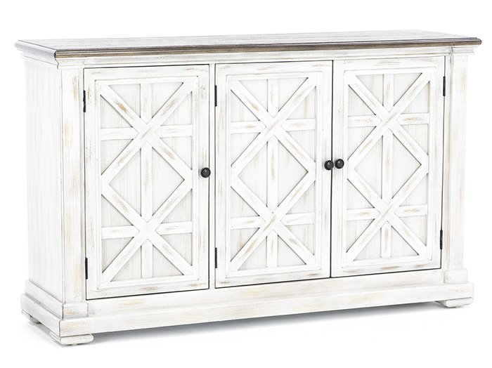 Farmhouse White 3 Door Credenza Steinhafels