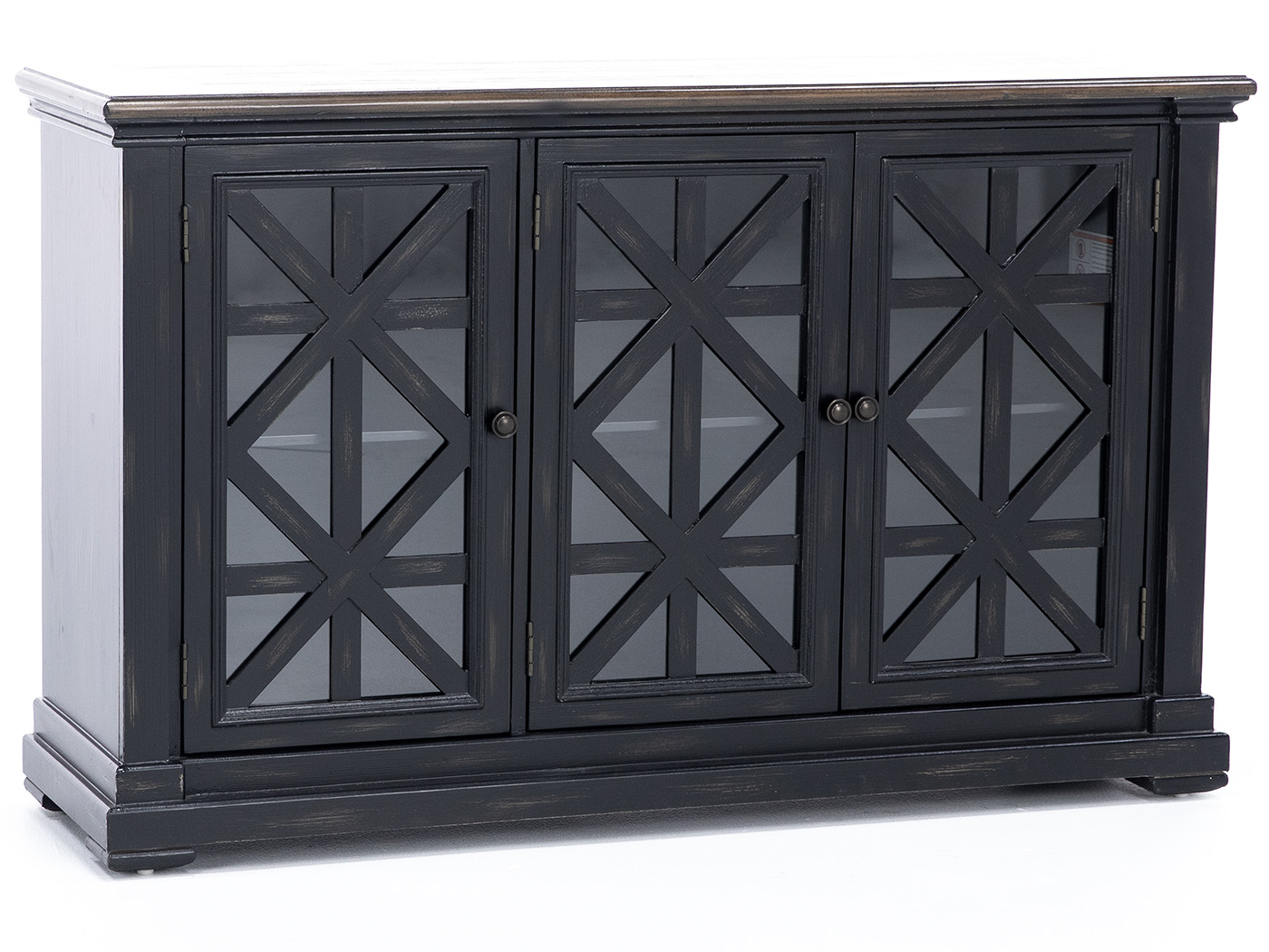 Farmhouse Black 3 Door Credenza Steinhafels