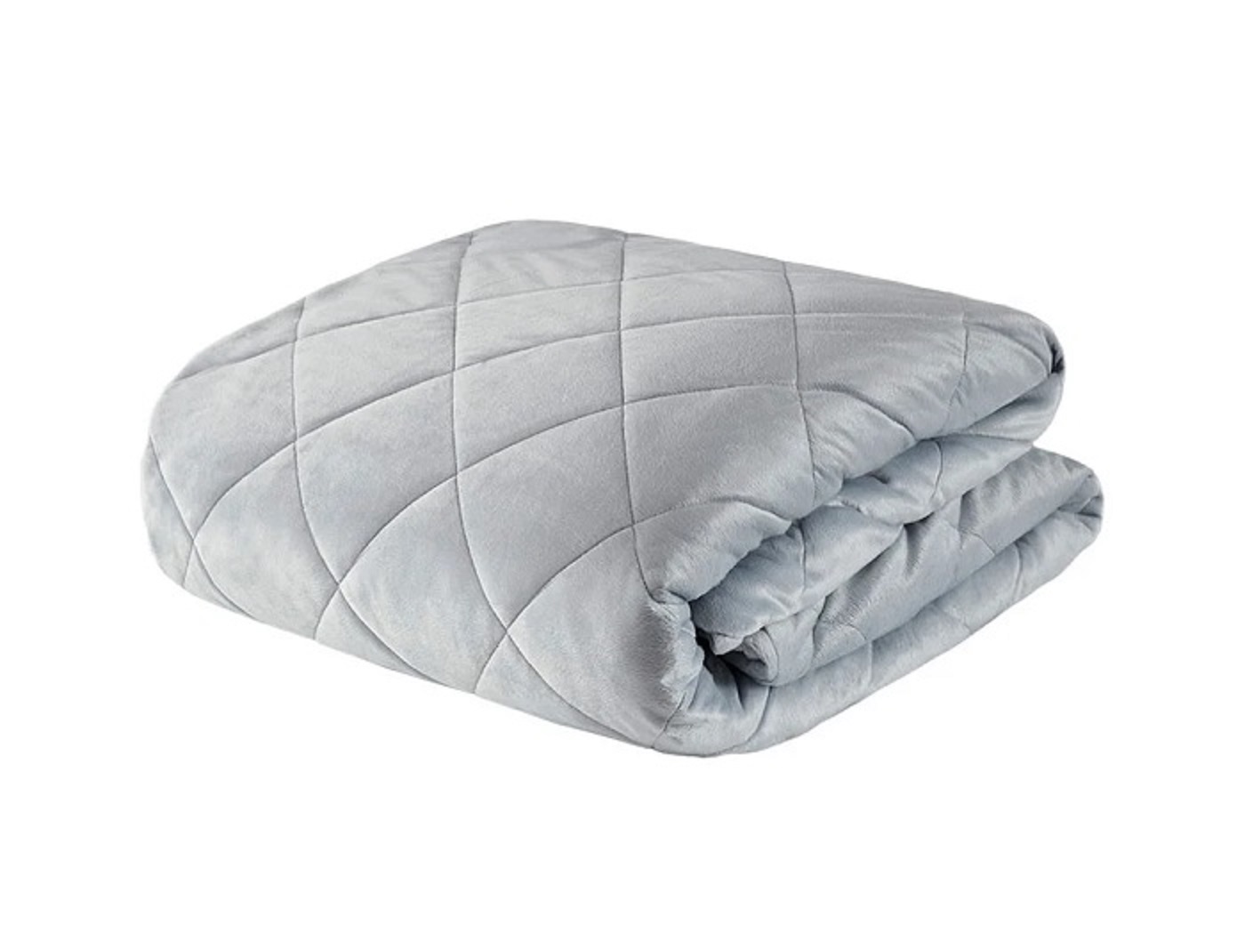 Beautyrest Grey Luxury Quilted Mink Weighted Blanket Steinhafels