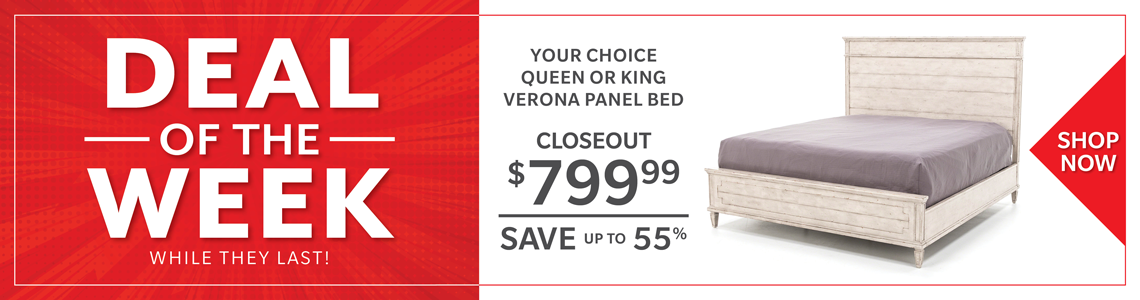 Deal of the Week Verona Panel Bed